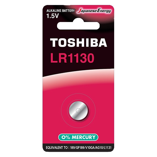Set 5 baterii Toshiba LR1130, 189, AG10, 1.5V 