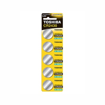 Set 5 baterii Toshiba CR2430, 3V Set 5 baterii Toshiba CR2430, 3V
