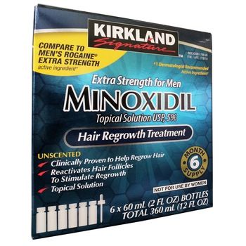 Tratament pentru cresterea parului, 6 flacoane, 360ml Kirkland Minoxidil 5% Tratament pentru cresterea parului, 6 flacoane, 360ml Kirkland Minoxidil 5%