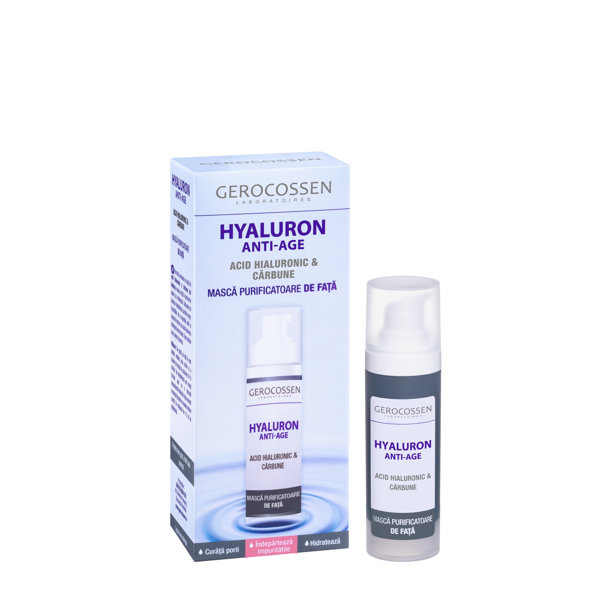 GEROCOSSEN HYALURON ANTI-AGE FIOLE CU ACID HIALURONIC PUR 12 BUCATI