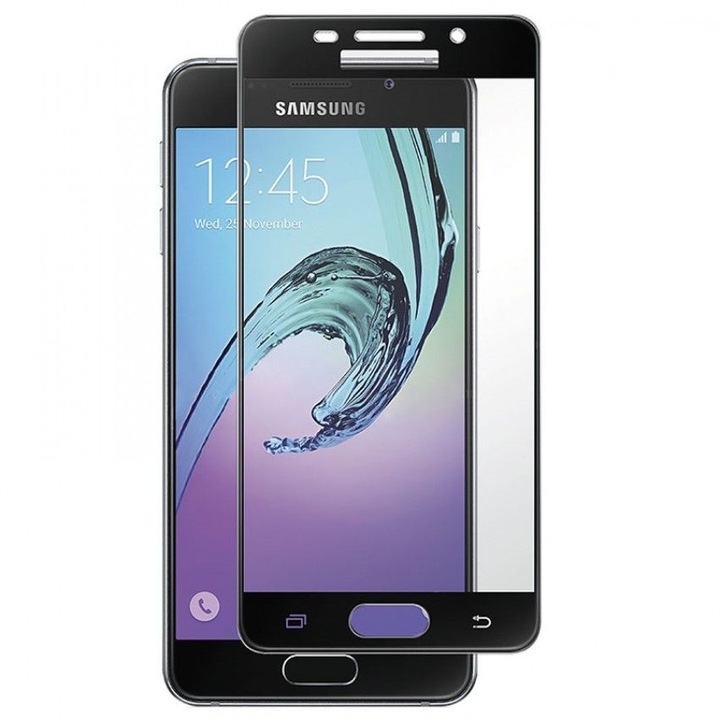Стъклен протектор Omni Full Cover за Samsung Galaxy A3 (2016), Черен