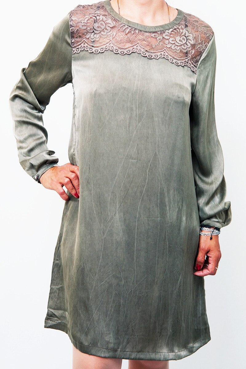 Rochie cu dantela Sisters Point,gri,38