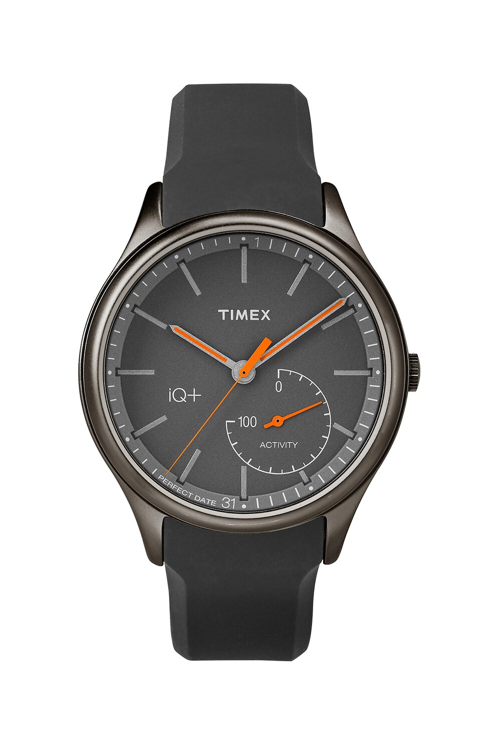 Timex, Ceas unisex cu o curea de cauciuc, Negru