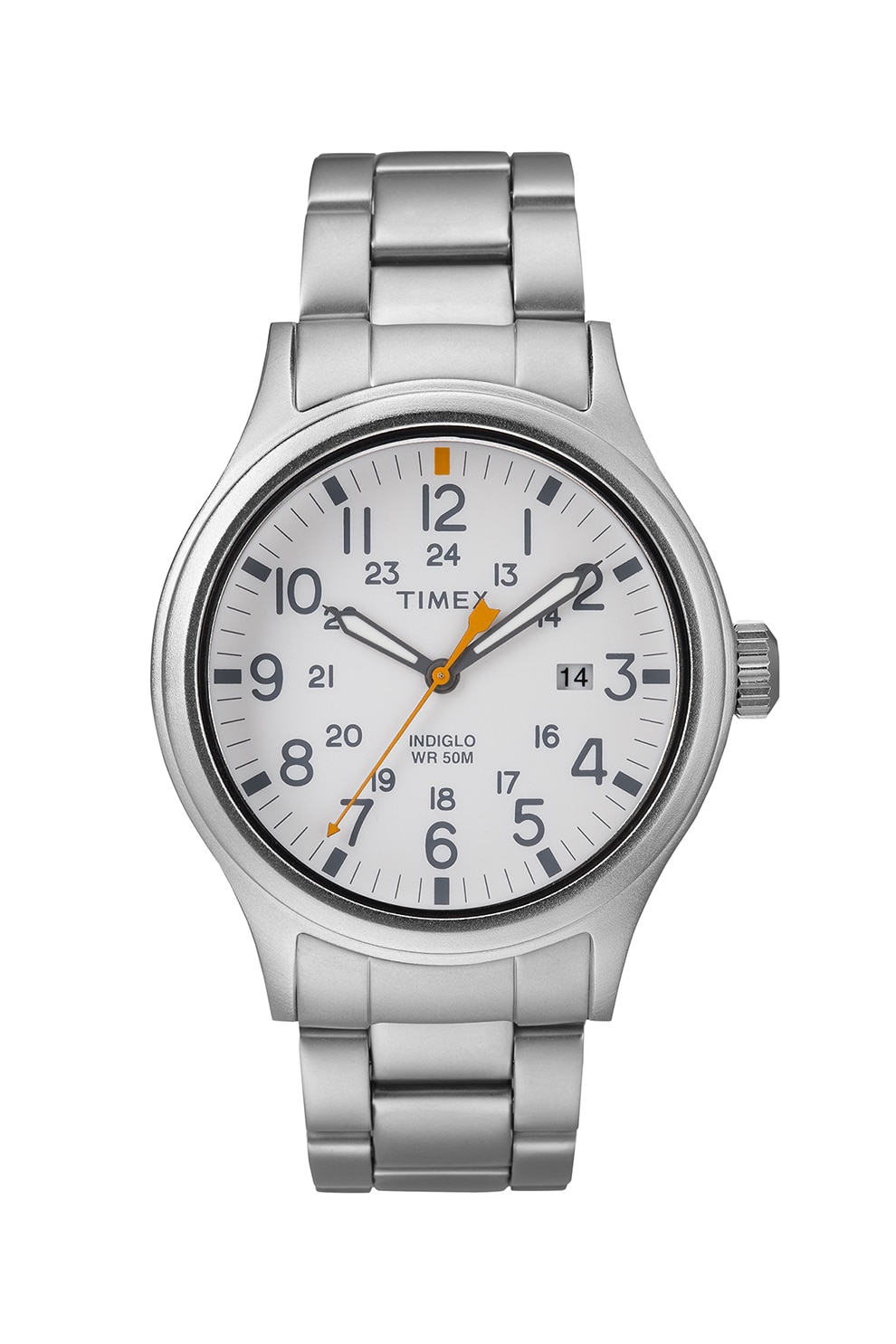 Timex, Ceas din otel inoxidabil, Argintiu