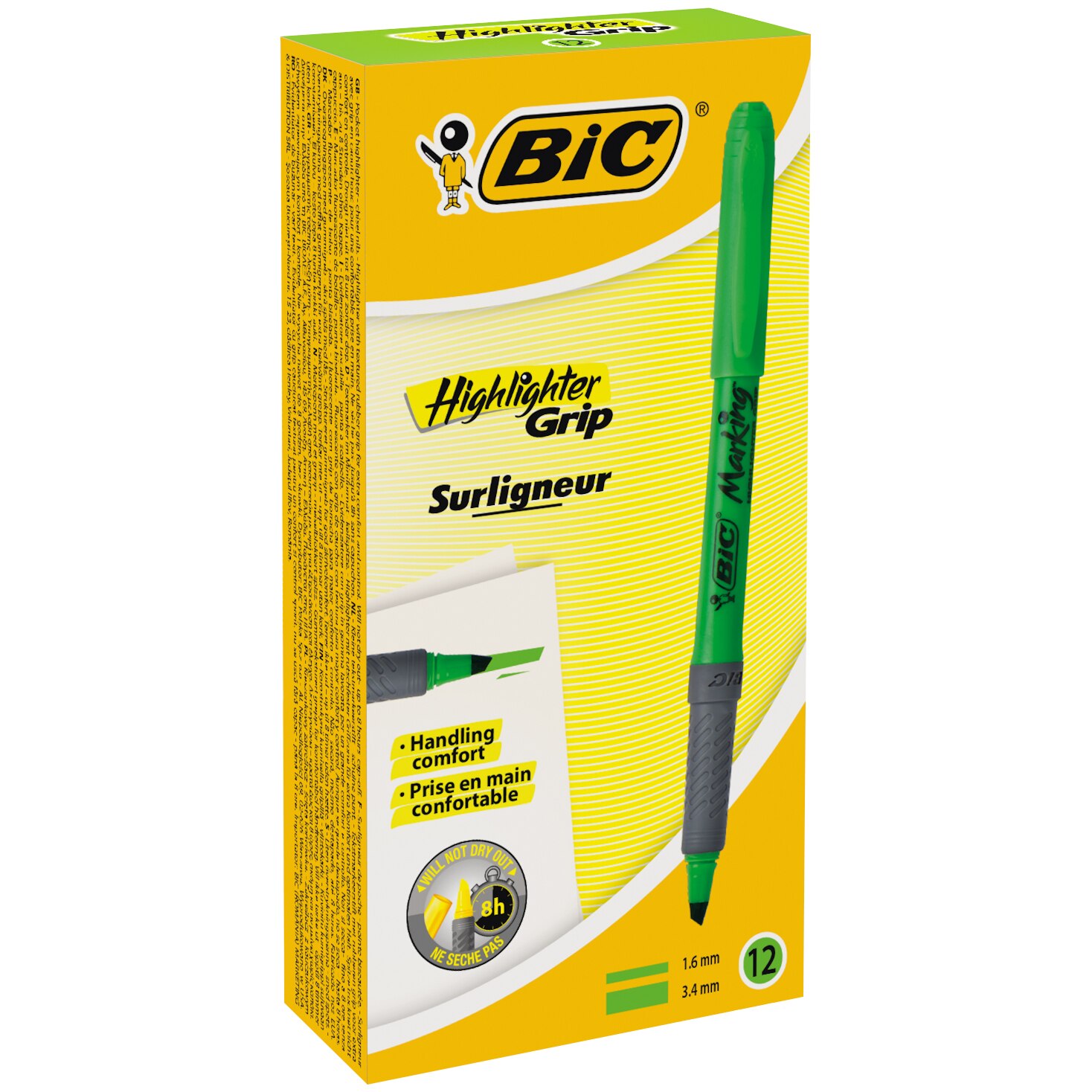 Evidentiator Brite Liner Grip verde cut/12