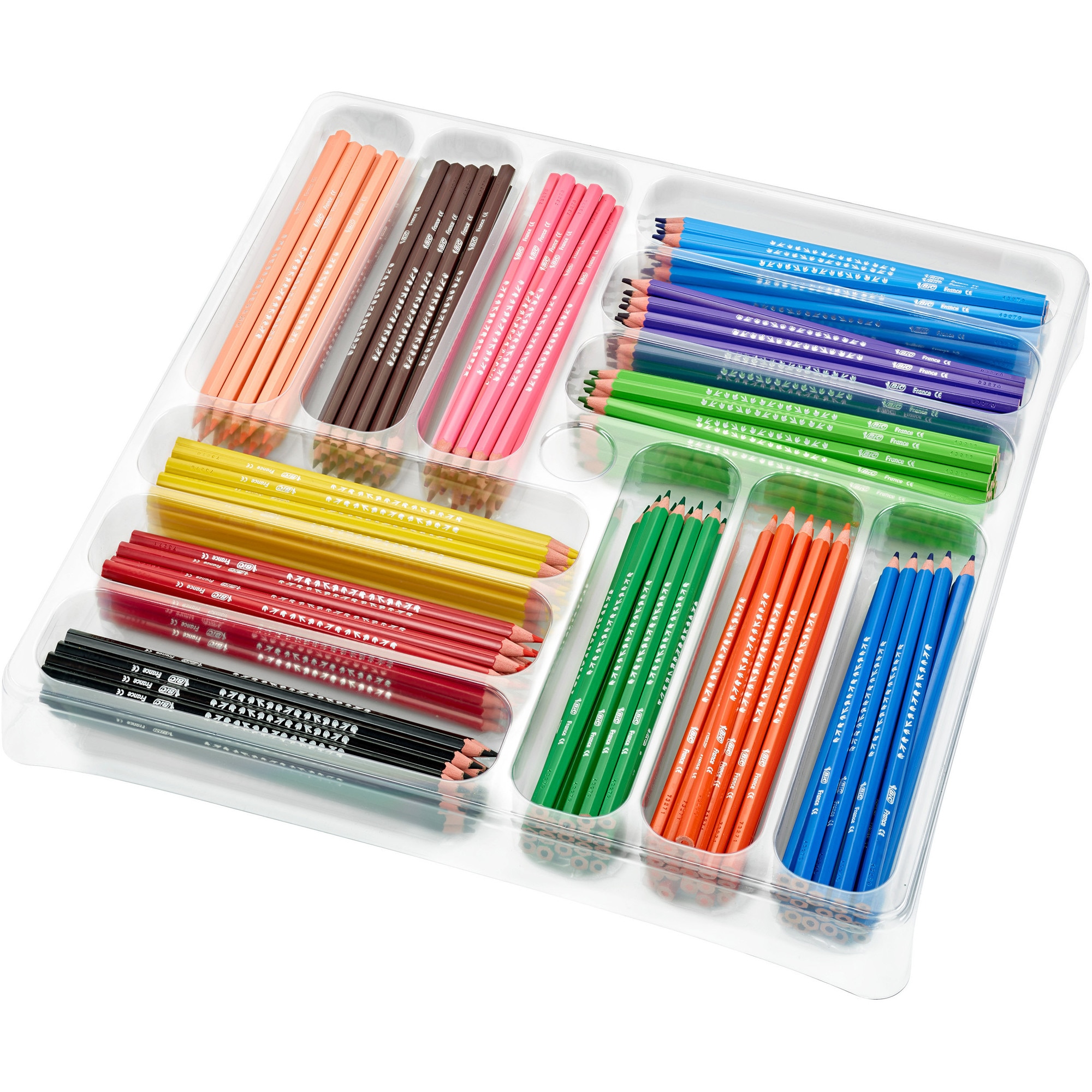 BIC Kids Tropicolors – Classpack De 216 Crayons De Couleur, 24 Couleurs Vives, Dès 5 Ans