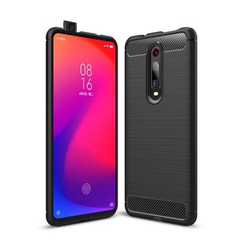 Carcasa TECH-PROTECT TPUCARBON Xiaomi Mi 9T Black Carcasa TECH-PROTECT TPUCARBON Xiaomi Mi 9T Black