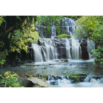 Fototapet peisagistic cu Cascada Komar 8-256 Verde/Albastru 368 X 254cm ( LxI ) Fototapet peisagistic cu Cascada Komar 8-256 Verde/Albastru 368 X 254cm ( LxI )