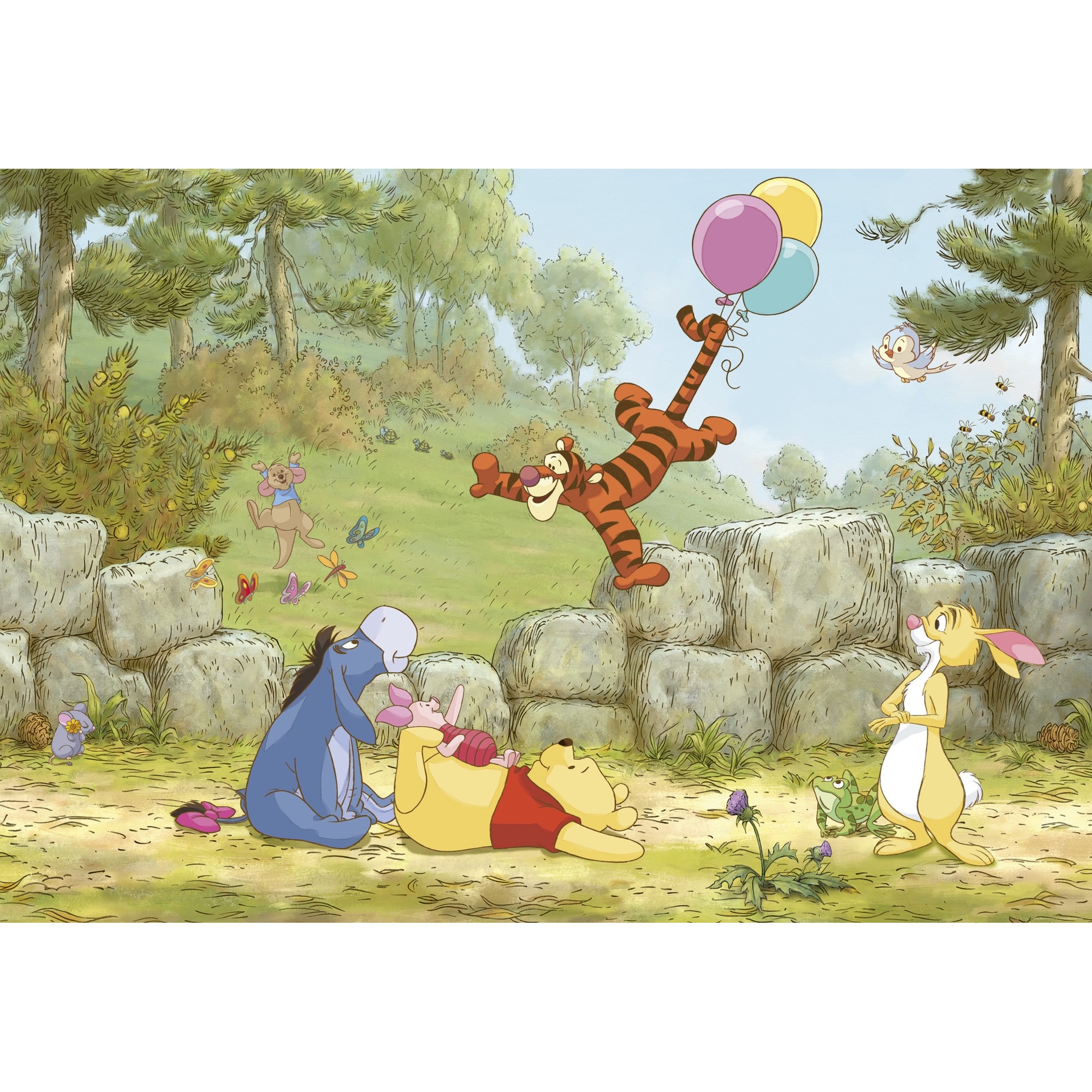 Fototapet copii Winnie Pooh Komar 8-460 Multicolor 368 X 254cm ( LxI )