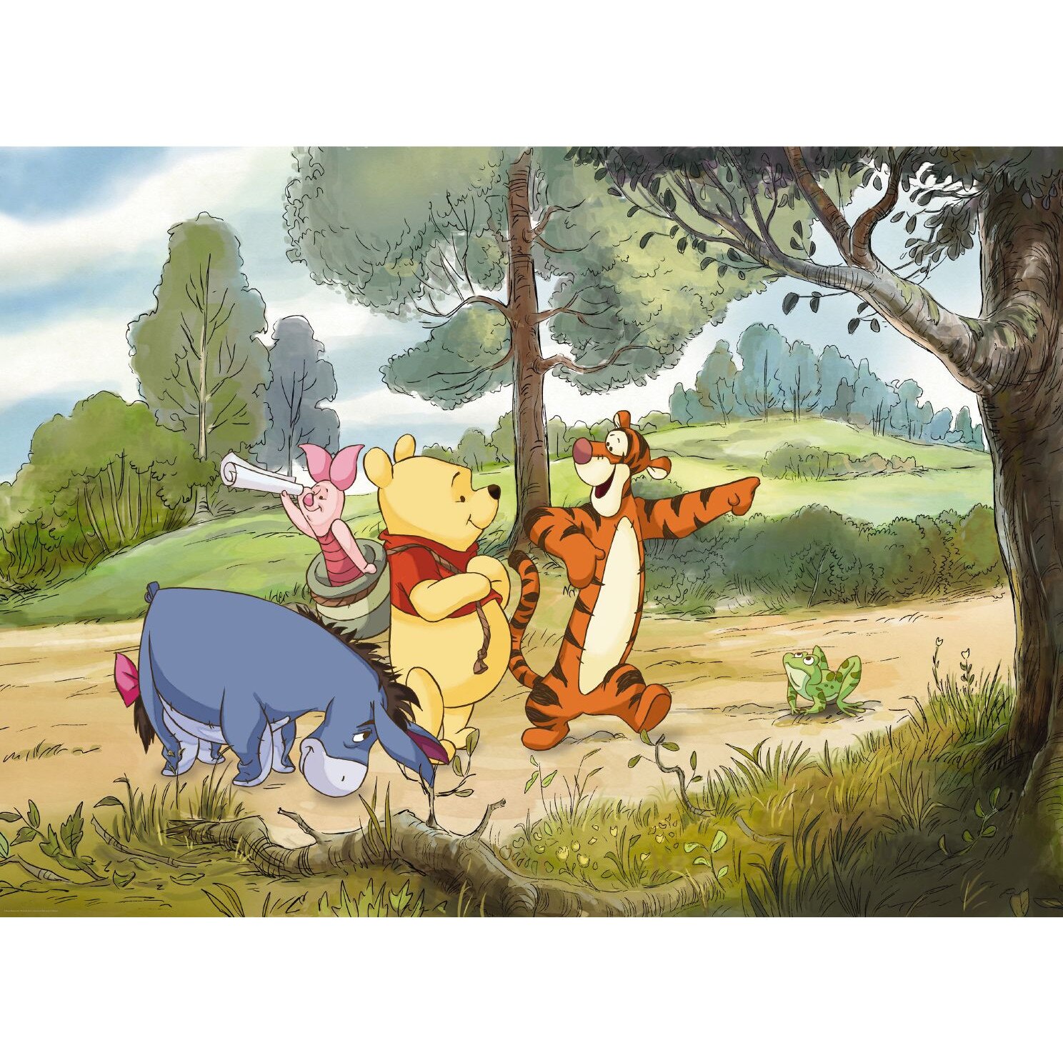 Fototapet copii Winnie Pooh Komar 4-411 Multicolor 254 X 184cm ( LxI )