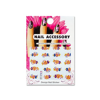 Tatuaj sticker cu efect acrilic pentru decor unghii BLE1120, MoonbasaNails, Multicolor Tatuaj sticker cu efect acrilic pentru decor unghii BLE1120, MoonbasaNails, Multicolor