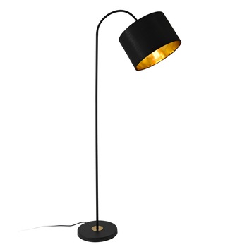 Lampadar Toledo S, lux.pro,1 x E27, max. 60W, 173 cm, metal/tesatura, negru Lampadar Toledo S, lux.pro,1 x E27, max. 60W, 173 cm, metal/tesatura, negru