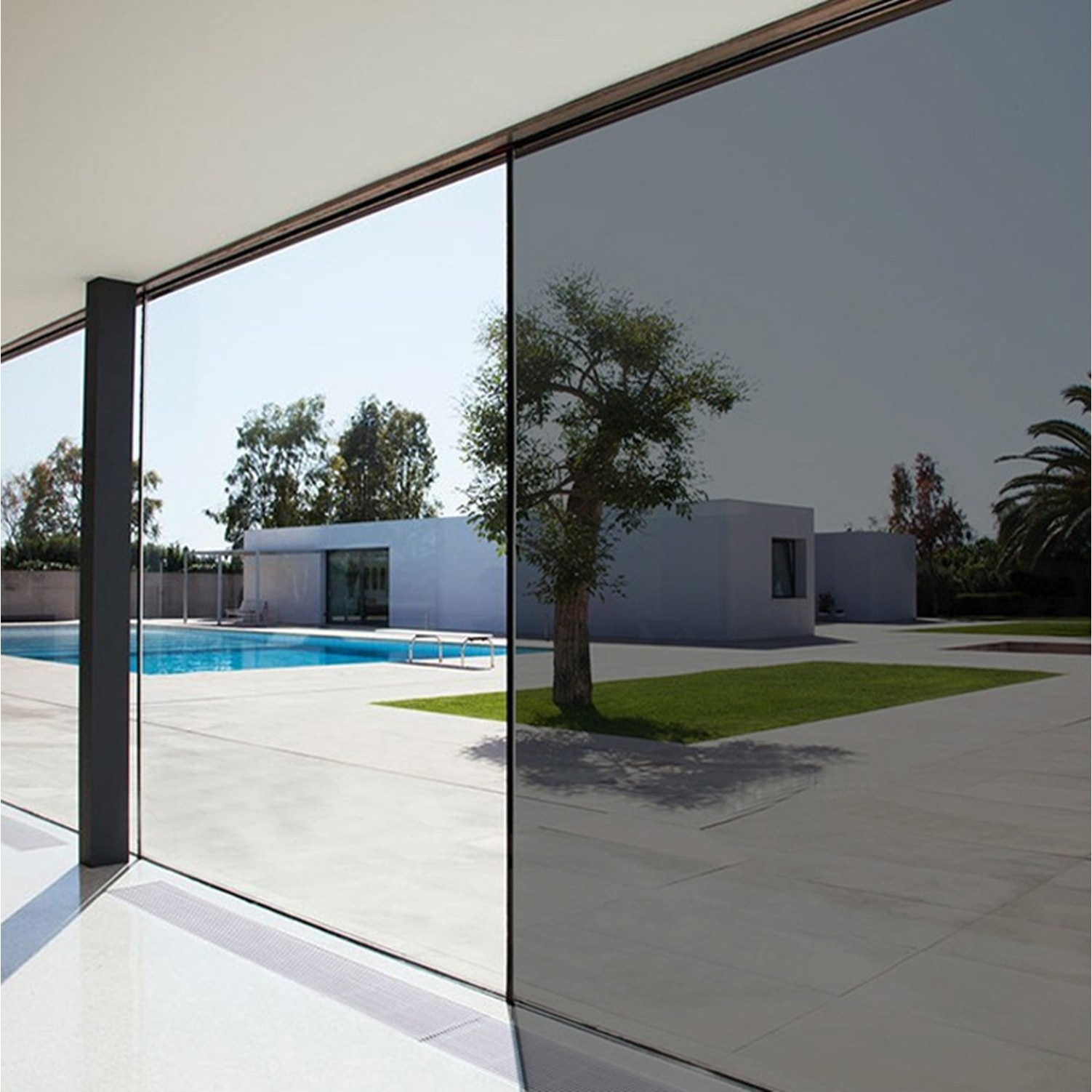 Folie de geam pentru protectie solara SILVER 35 exterior (8 m x 1.52 m) -