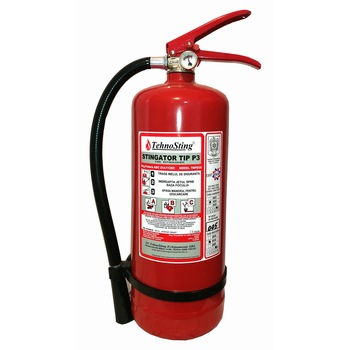 Extinctor portabil cu manometru, tip P3, Tianbo, 3 kg + Autocolant A6 Extinctor portabil cu manometru, tip P3, Tianbo, 3 kg + Autocolant A6