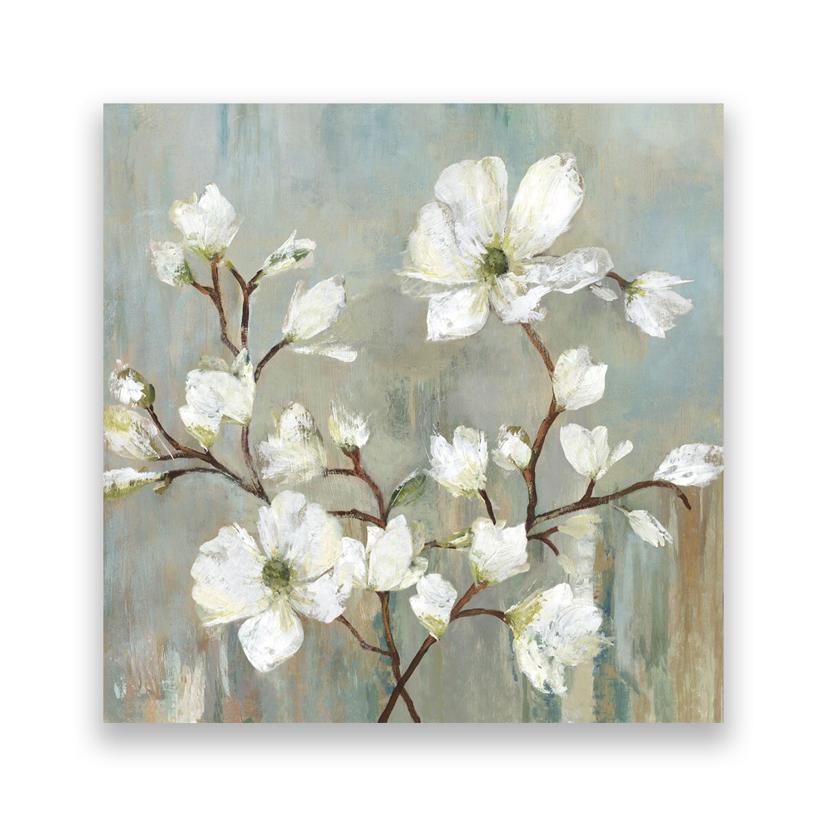 Tablou Canvas - Floral, Orhidee, Alb, 100 x 100 cm