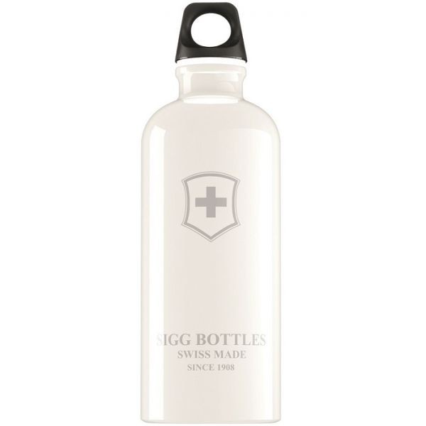SIGG Bidon din aluminiu SWISS EMBLEM WHITE 0.6l