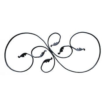 Panou decorativ 800x325mm, PN008E, confectionat din otel lat 12x6mm Panou decorativ 800x325mm, PN008E, confectionat din otel lat 12x6mm