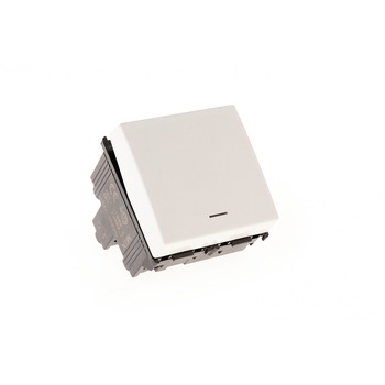 Intrerupator modular ,2 module, 16A, Master Alb Intrerupator modular ,2 module, 16A, Master Alb