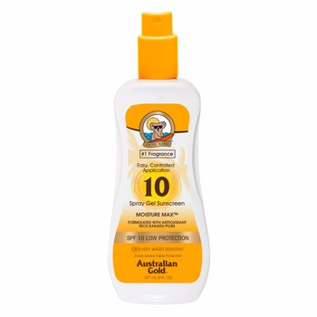 Lotiune protectie solara Australian Gold SPF 10 Spray Gel, 237ml Lotiune protectie solara Australian Gold SPF 10 Spray Gel, 237ml