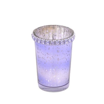 Suport lumanare, pahar cu cristale, YB0404, Sticla 8.5 cm Suport lumanare, pahar cu cristale, YB0404, Sticla 8.5 cm