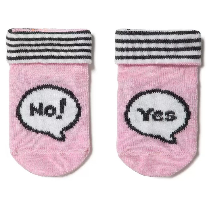 Sosete haioase scurte din bumbac pentru bebelusi, Conte Kids Tip-Top, Roz