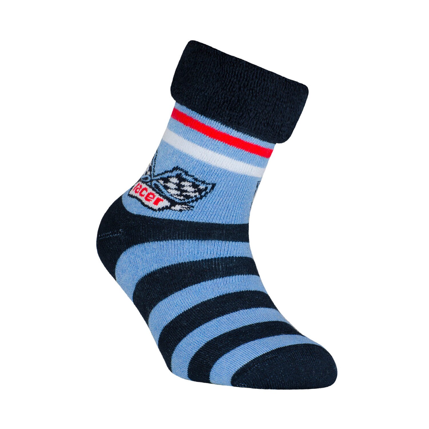 Sosete scurte flausate din Bumbac, Conte Kids Sof-Tiki 231, Albastru