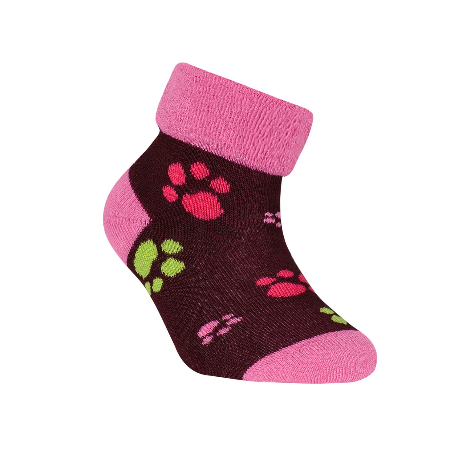 Sosete scurte flausate din Bumbac, Conte Kids Sof-Tiki 244, Roz, 18-20 EU