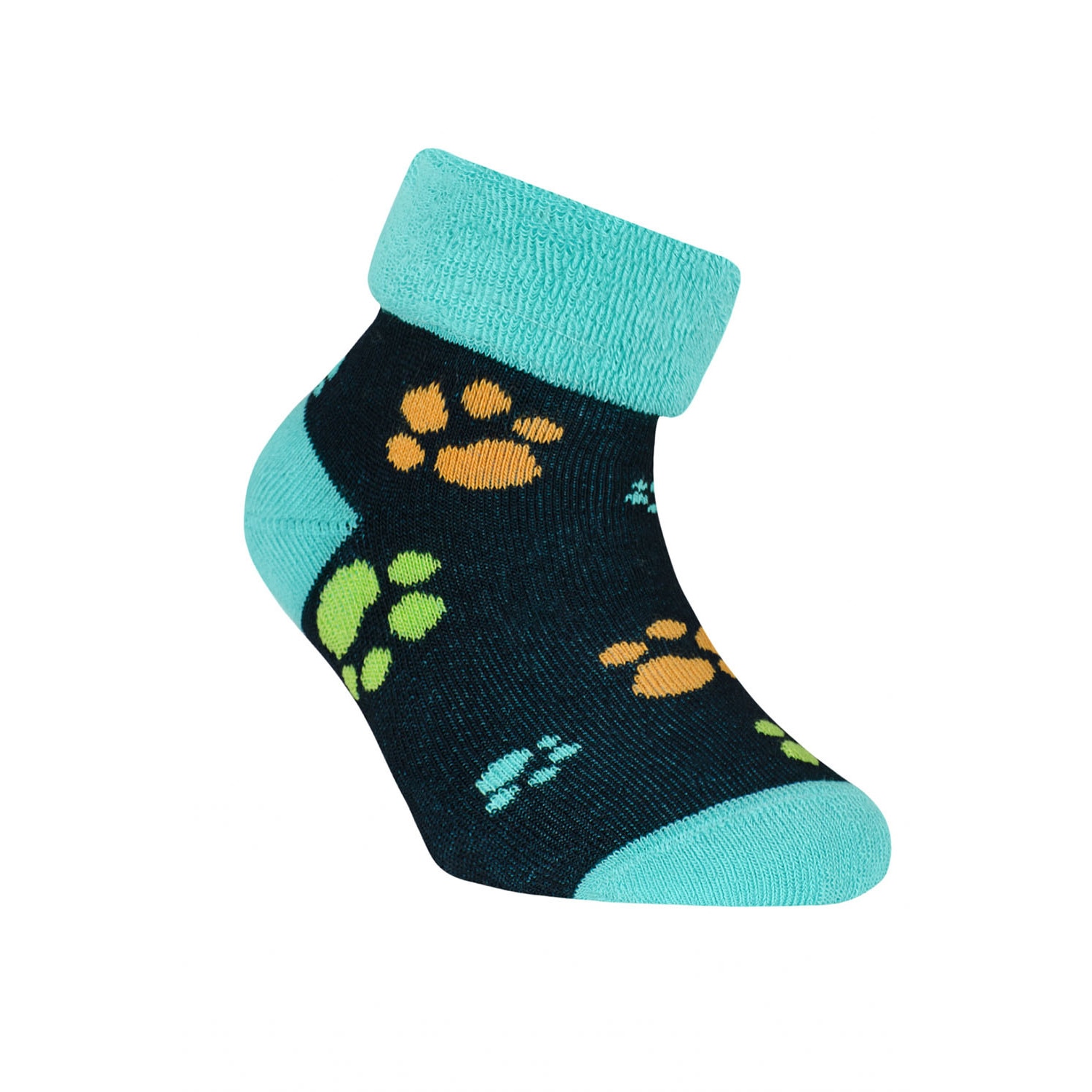 Sosete scurte flausate din Bumbac, Conte Kids Sof-Tiki 244, Bleu, 18-20 EU