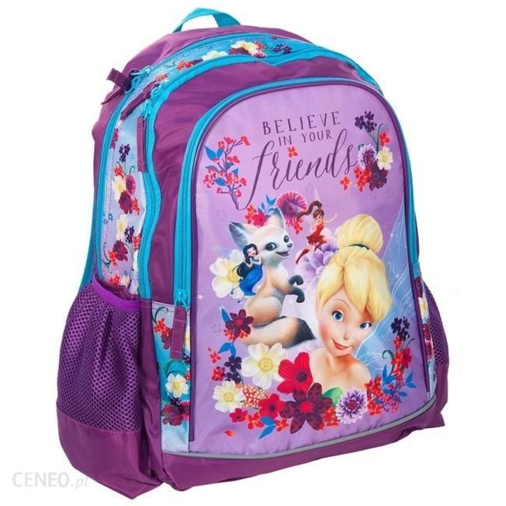 Ученическа раница PAS0 Зън-Зън, DWN- 081, лилава/ многоцветна, 42х30х18