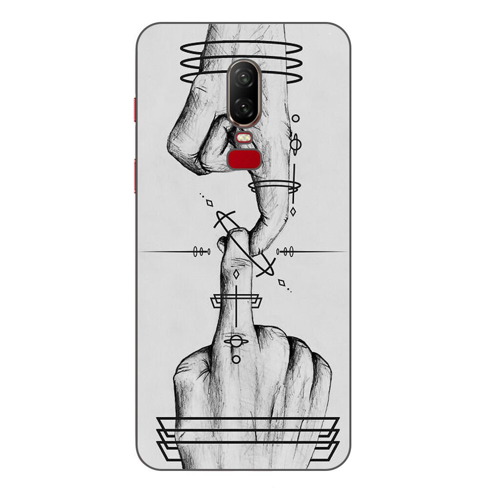 Husa OnePlus 6 Silicon Gel Tpu Model Universe Touch Multicolor