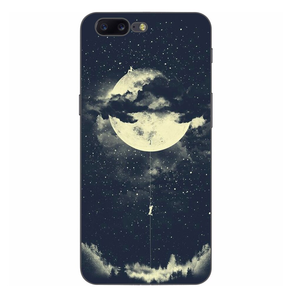 Husa OnePlus 5 Silicon Gel Tpu Model Moon Climbing Multicolor