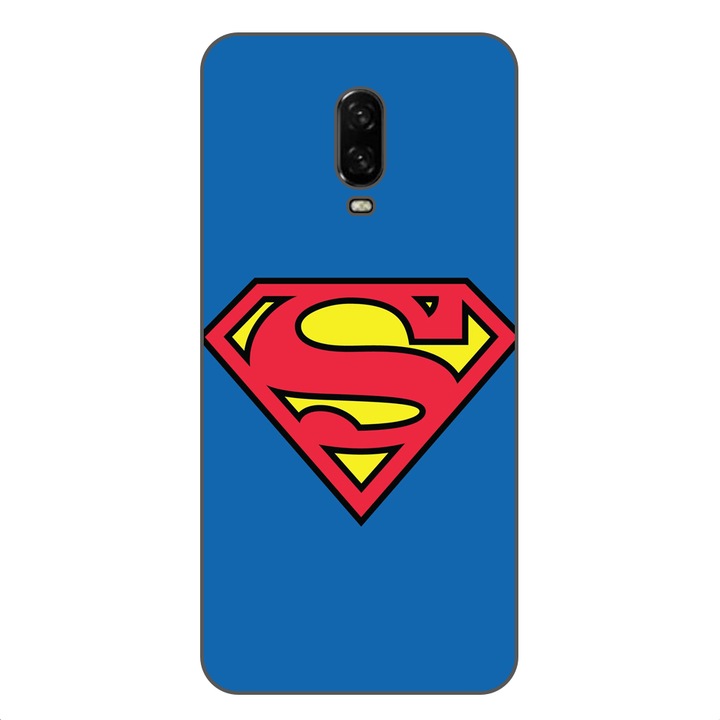 Husa OnePlus 6T Silicon Gel Tpu Model Superman Multicolor
