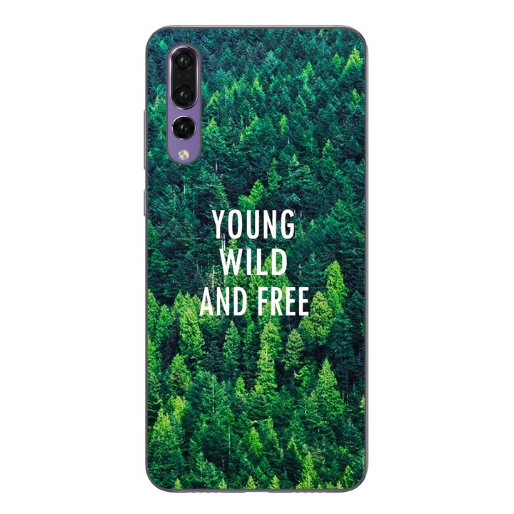 Huawei P20 Pro силиконов гел Tpu калъф Див и безплатен многоцветен