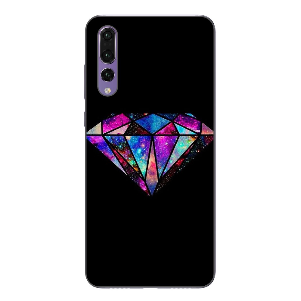 Husa Huawei P20 Pro Silicon Gel Tpu Model Diamond Black Multicolor