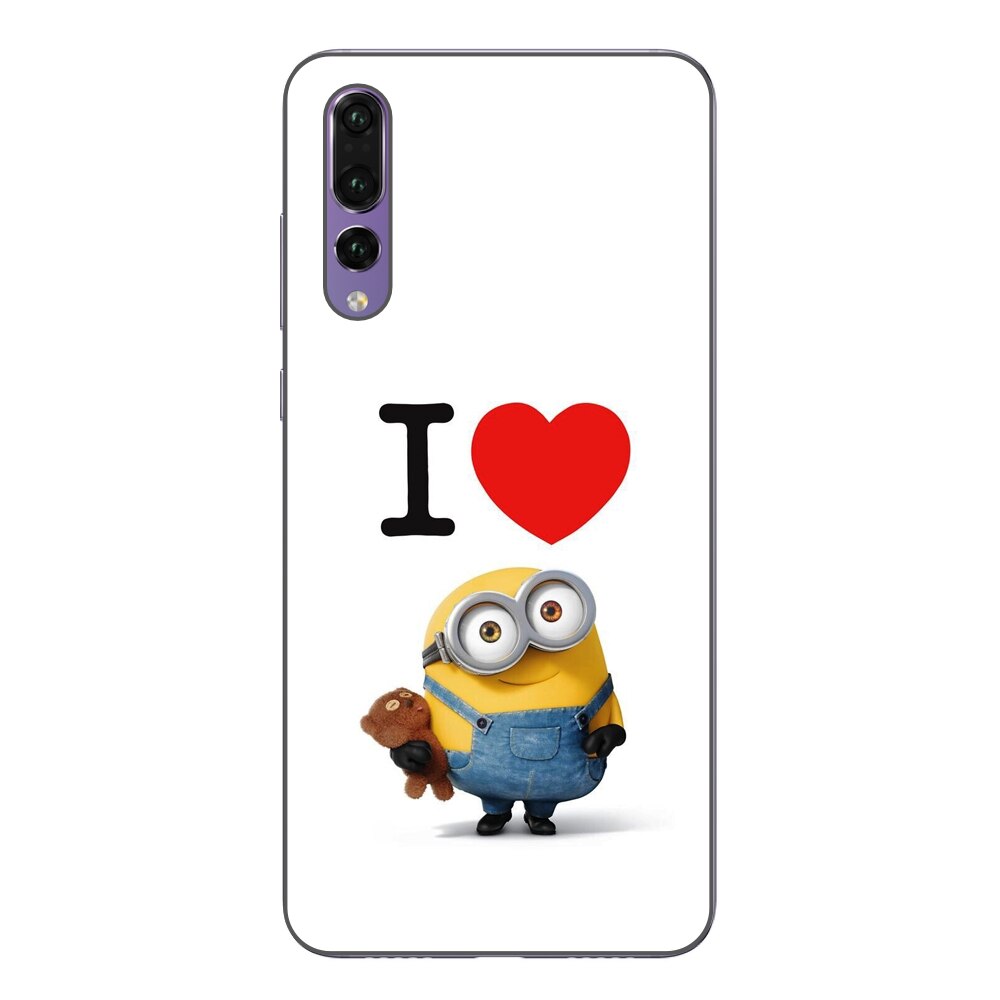 Husa Huawei P20 Pro Silicon Gel Tpu Model I Love Minions Multicolor