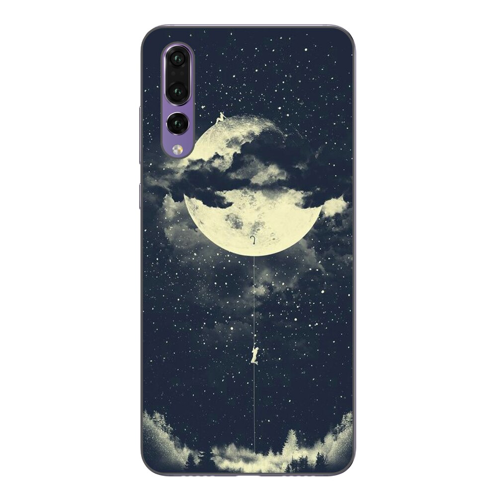Husa Huawei P20 Pro Silicon Gel Tpu Model Moon Climbing Multicolor