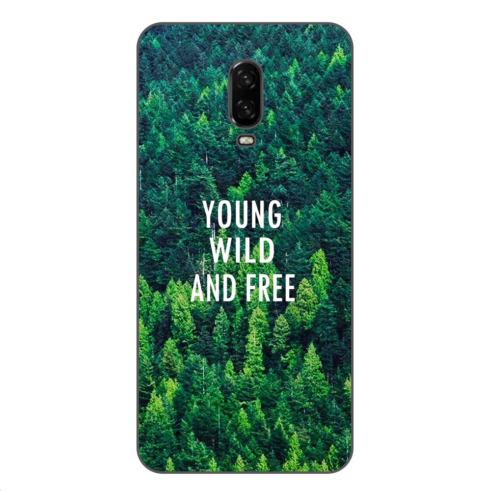 Husa OnePlus 6T Silicon Gel Tpu Model Wild and Free Multicolor