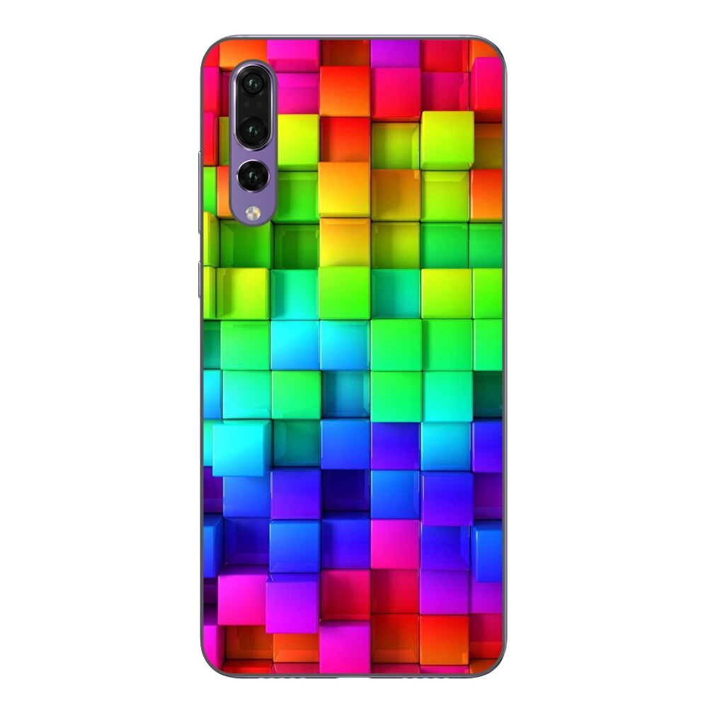 Husa Huawei P20 Pro Silicon Gel Tpu Model Colorful Cubes Multicolor