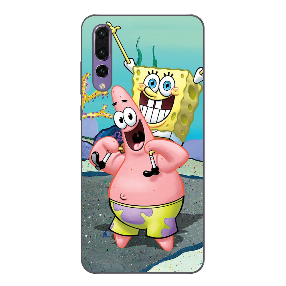 Husa Huawei P20 Pro Silicon Gel Tpu Model Spongebob Multicolor