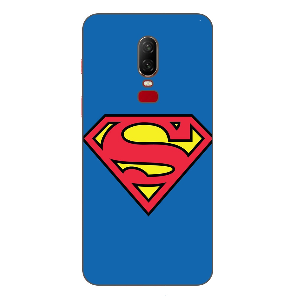 Husa OnePlus 6 Silicon Gel Tpu Model Superman Multicolor