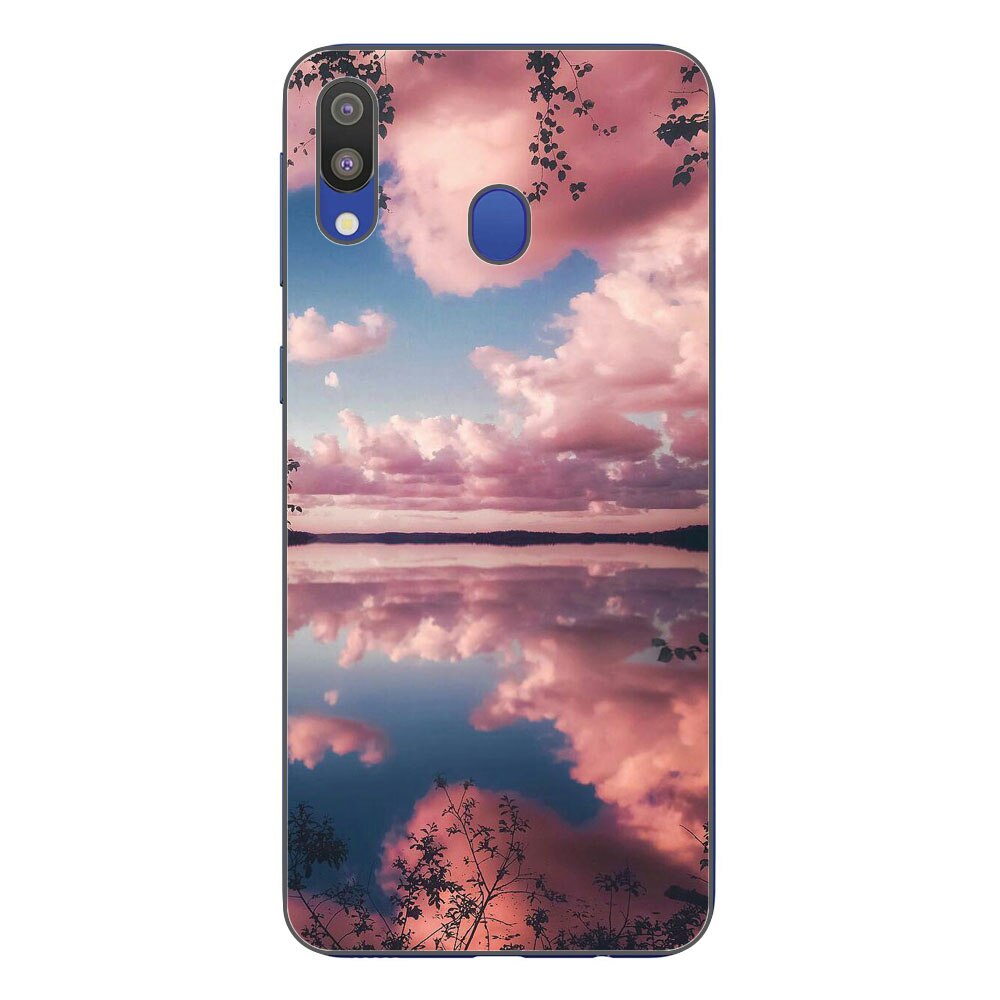 Husa Samsung Galaxy M20 Silicon Gel Tpu Model Pink Clouds Multicolor