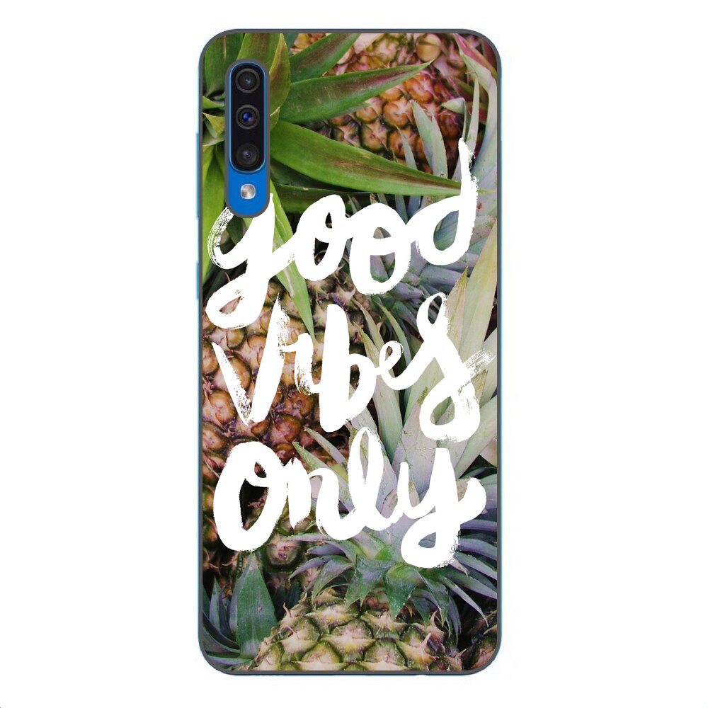Husa Samsung Galaxy A50 Silicon Gel Tpu Model Good Vibes Only Multicolor