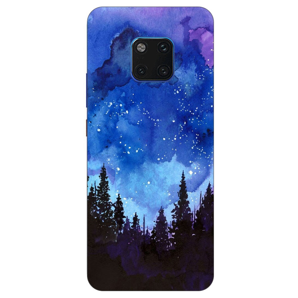 Husa Huawei Mate 20 Pro Silicon Gel Tpu Model Night Forest Multicolor