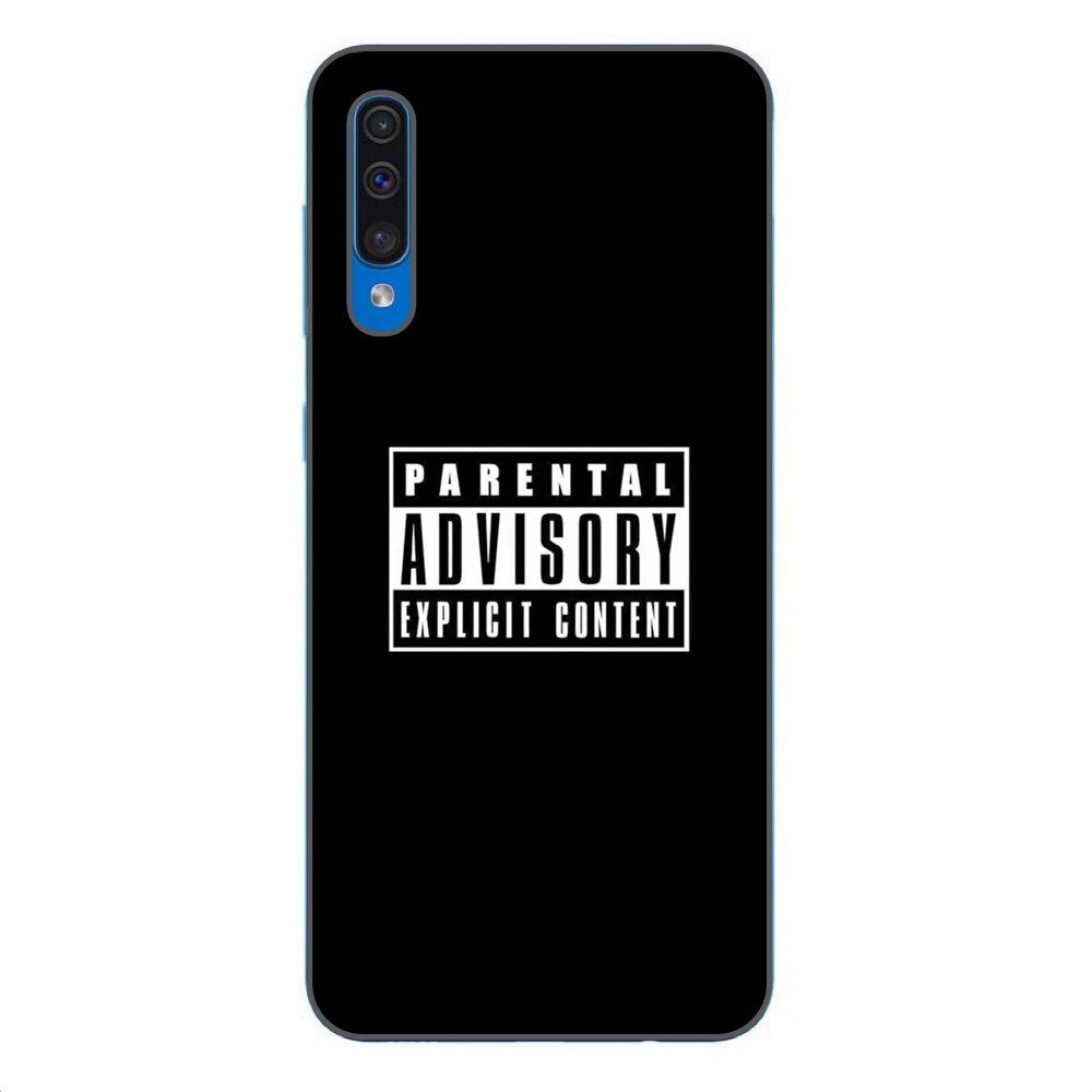 Husa Samsung Galaxy A50 Silicon Gel Tpu Model Parental Advisory Multicolor