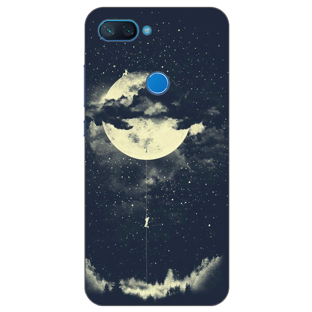Husa Xiaomi Mi 8 Lite Silicon Gel Tpu Model Moon Climbing Multicolor