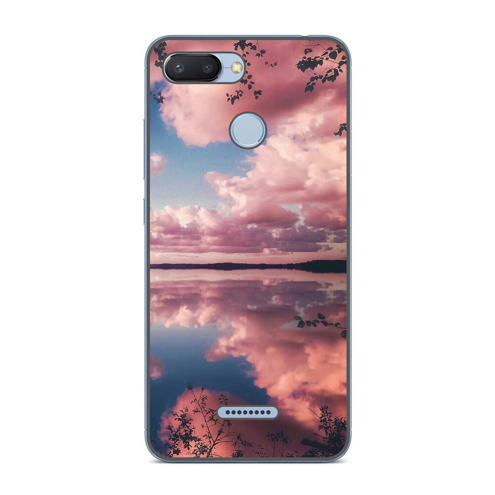 Husa Xiaomi Redmi 6 Silicon Gel Tpu Model Pink Clouds Multicolor
