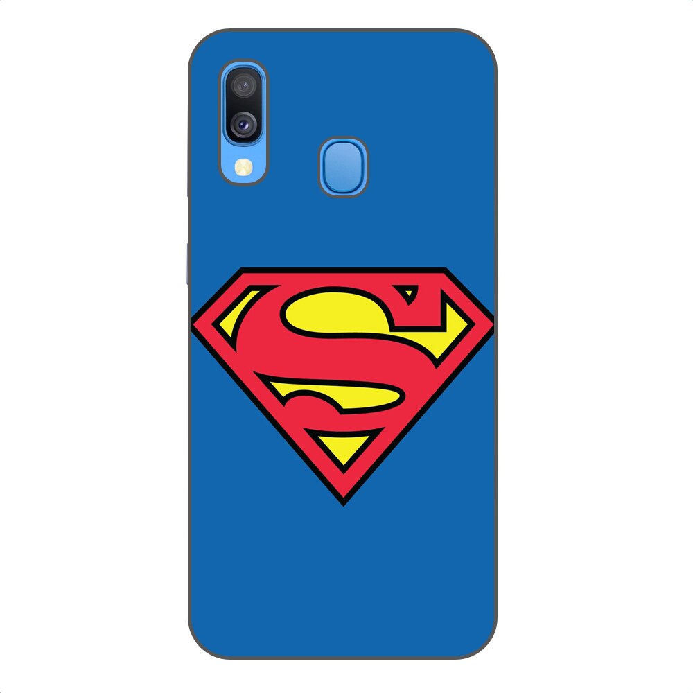 Husa Samsung Galaxy A40 Silicon Gel Tpu Model Superman Multicolor