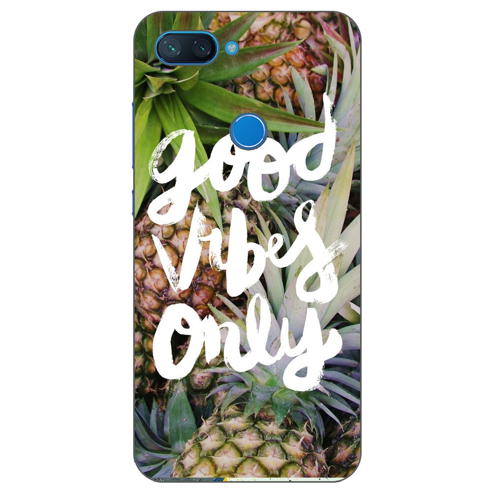 Husa Xiaomi Mi 8 Lite Silicon Gel Tpu Model Good Vibes Only Multicolor
