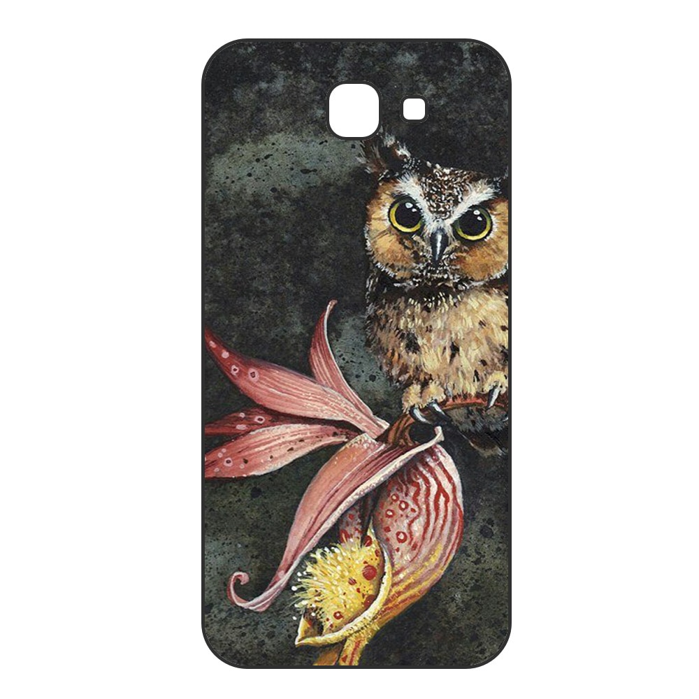 Husa Samsung Galaxy J4 Plus 2018 Silicon Gel Tpu Model Owl Painted Multicolor
