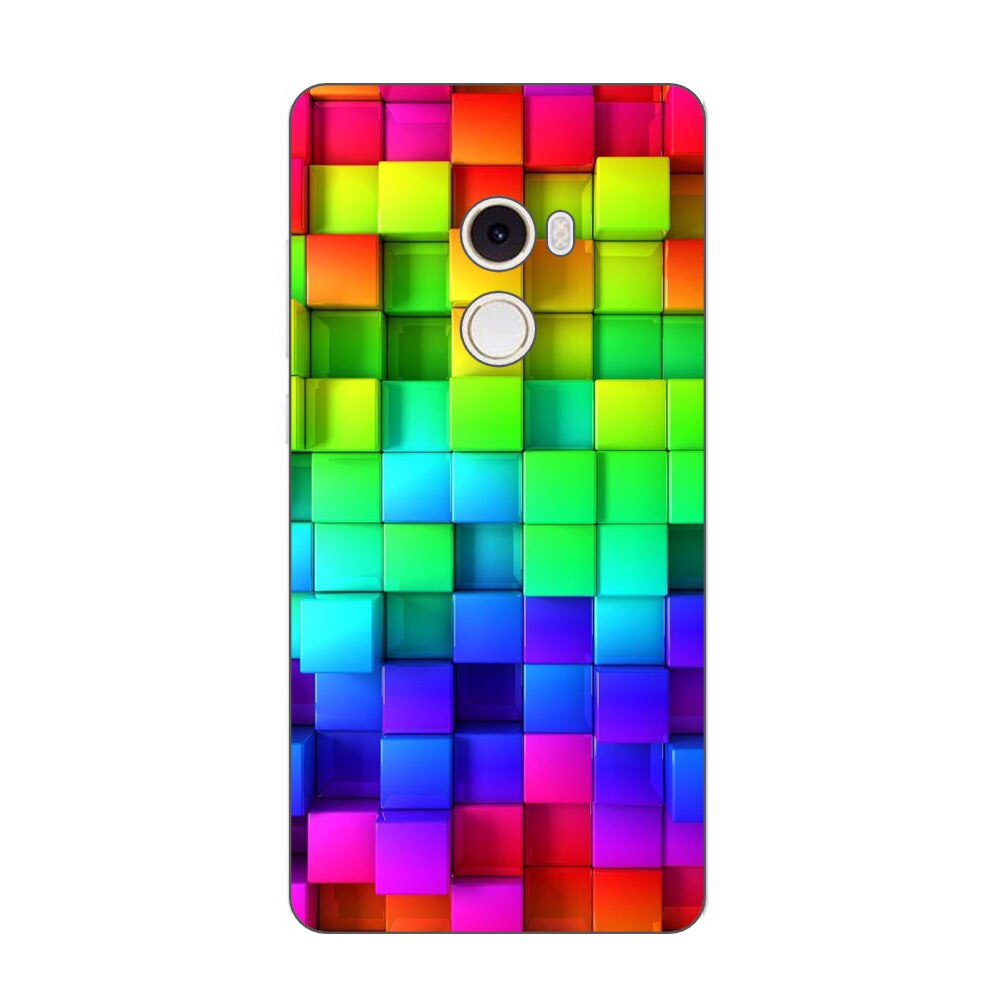 Husa Xiaomi Mi Mix 2 Silicon Gel Tpu Model Colorful Cubes Multicolor